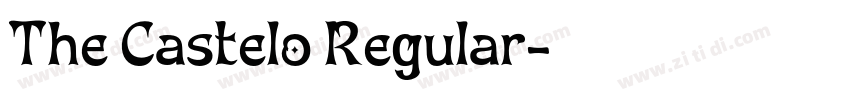 The Castelo Regular字体转换